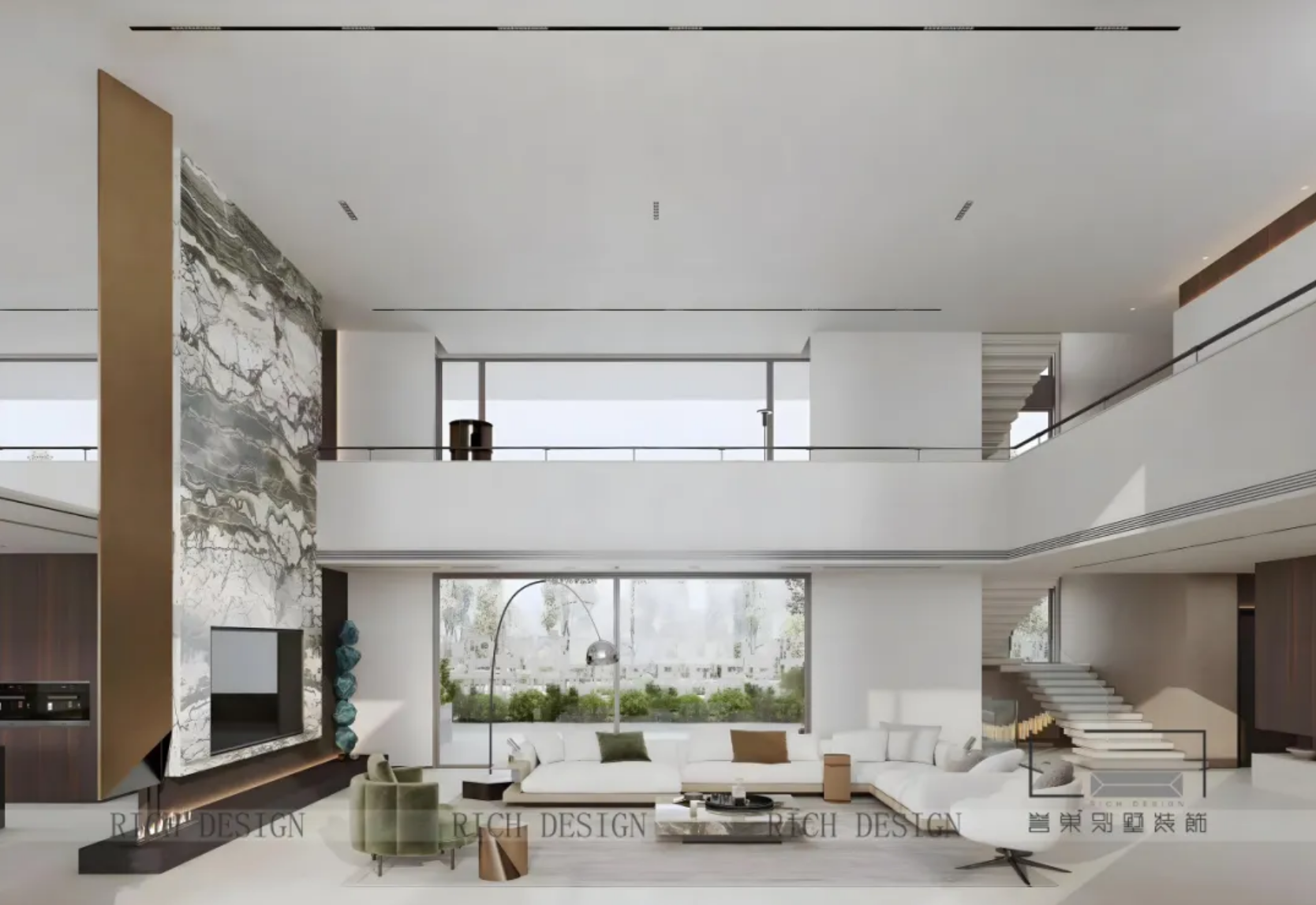 譽(yù)巢·中山 | 簡(jiǎn)雅從容 溫潤(rùn)悅目別墅裝修效果圖